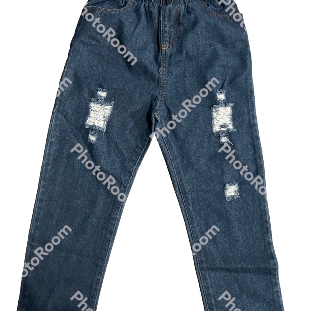 Distressed jeans